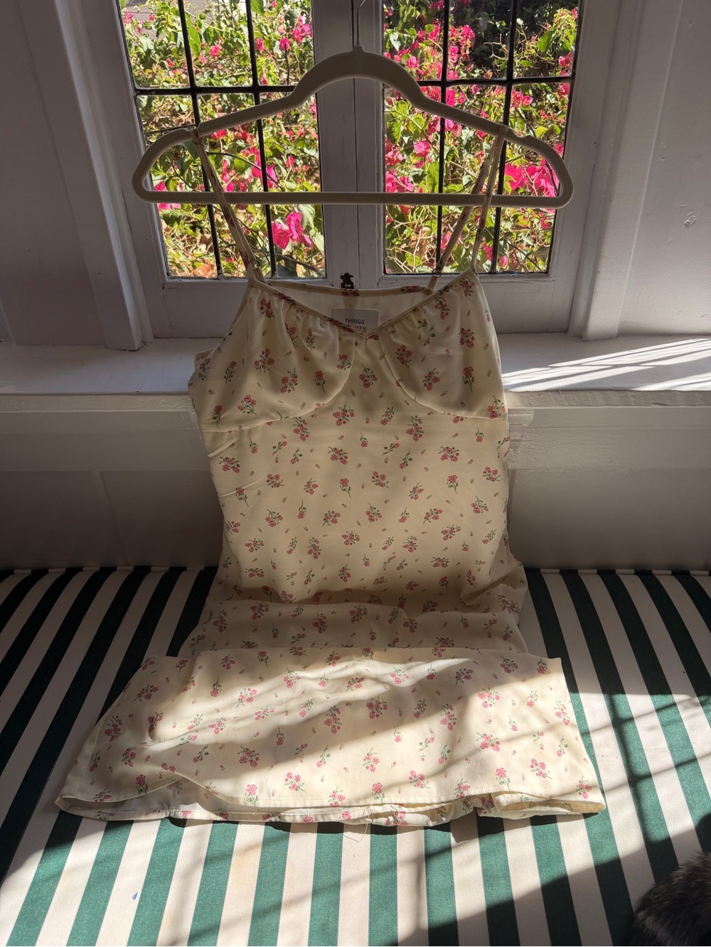 Butter yellow Floral Dress with Pink Bud Print